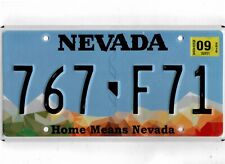 NEVADA passenger 2019 license plate 