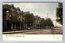 Norristown PA-Pennsylvania, Marshall Street, Antique Vintage Souvenir Postcard picture