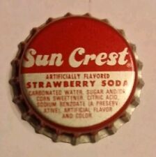 Vintage Sun Crest Strawberry SODA, bottle cap Unused NOS  picture
