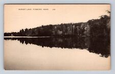 Foxboro MA-Massachusetts, Sunset Lake, Antique, Vintage Souvenir Postcard picture