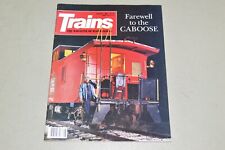 Trains Magazine railroad August 1990 Cabooses picture
