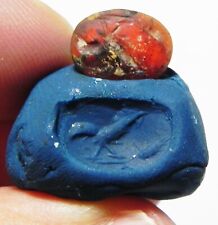 ZURQIEH -as11111- ANCIENT HOLY LAND.  ROMAN CARNELIAN INTAGLIO 100 - 200 A.D picture