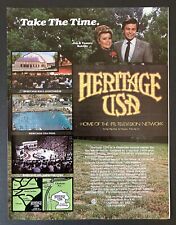 1982 Heritage USA Home of PTL Television Jim & Tammy Bakker Vintage Print Ad picture