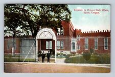 Salem OR-Oregon, Entrance To Oregon State Prison, Antique, Vintage Postcard picture