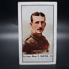 1918 Gallaher Cigarette The Great War 2nd Series #48 Major F. Barter Tobacco picture