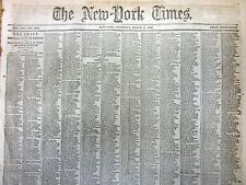 1865 NY Times newspaper w very long list New York Men drafted for the CIVIL WAR picture