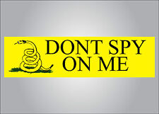Don't spy on me bumper sticker - anti nsa - political satire funny crude picture