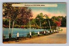 Elk River MN-Minnesota, Scenic Greetings Antique Souvenir Vintage c1948 Postcard picture
