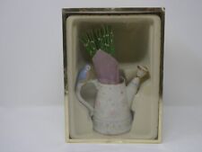LENOX PETALS AND PEARLS PORCELAIN BLUEBIRD BUD VASE AND FLOWERS WITH BOX picture