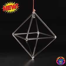 5-10inch Octahedron Diamond Crystal Singing Pyramid Merkaba Quartz Healing Sound picture