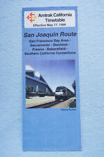 San Joaquin Route - Amtrak Timetable - May 17, 1998 picture