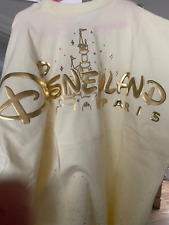 1 x BNWT Disneyland Paris EXCLUSIVE Gold and Cream Spirit Jersey, Unisex, XS picture