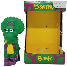 Barney and Friends 1992 Baby Bop PVC Bank With Box picture