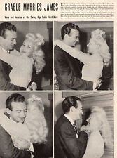 1944 WW2 Celebrity Article BETTY GRABLE Marries HARRY JAMES 052624 picture