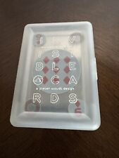 Kikkerland Invisible Cards Deck in Plastic Case. Pre-Owned. Excellent Condition picture