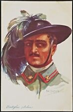 French Postcard Em Dupuis Artist Signed WWI Italian Bersaglieri Sharp Shooter picture