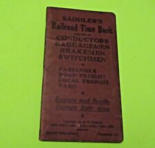 VINTAGE 1941-42 SADDLER'S RAILROAD TIME BOOK ~ CONDUCTOR BAGGAGEMEN BRAKEMEN + picture