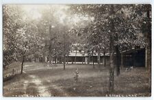 1908 Crooked Lake, Kalamazoo, Michigan cottage; real photo postcard RPPC   picture