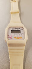 Vintage 80's Ice Cream Cones Watch White | Mail Away picture