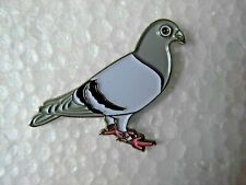 Pigeon pin badge. Racing Pigeon. British wildlife bird. Metal Enamel  picture