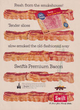 Fresh from the smokehouse Swift's Premium Bacon ad 1956 GH picture