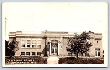 Oconto Falls Wisconsin~Jefferson School Building~1932 RPPC picture