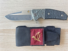 Elishewitz Mini-Spatha Custom Knife 1 of 1 Damascus Blade Titanium Bolsters USA picture