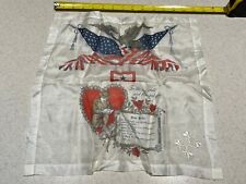 Vintage WWI Patriotic Hankie Handkerchief American Flag Sweetheart picture