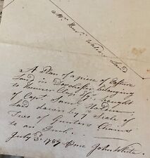 1787 DORCHESTER MA MANUSCRIPT DOCUMENT LAND Capt. Samuel Holden Ebenezer Clapp picture