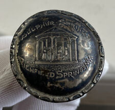 RARE Vintage Sulphur Springs Richfield Springs NY Advertising Hat Pin Sterling picture