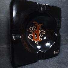 Diesel black ceramic 4 cigar ashtray 8x8