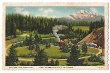 California c1930's Cantara Loop, Passenger Train, Sacramento River, Mount Shasta picture
