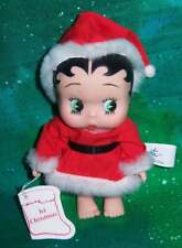 NEW RETIRED WITH TAGS 1990 PRESENTS BABY BETTY BOOP 1ST CHRISTMAS SANTA DOLL picture