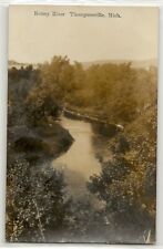 Betsey River, Thompsonville, Michigan, Benzie County; photo postcard RPPC @ picture