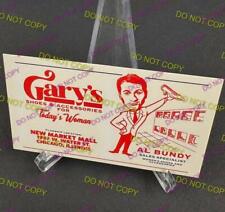 Al Bundy TV replica Married With Children prop business card for Gary's Shoes picture