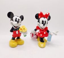 Vintage Walt Disney Mickey And  Minnie Mouse Sri Lanka Figurines Set picture