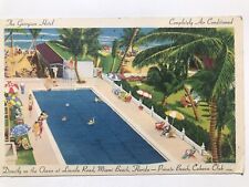 1940 The Georgian Hotel Cabana Club Miami Beach Florida Postcard picture