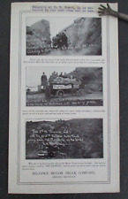 Early 1900s RELIANCE Truck Single Sheet Sales Flier, Mount Rubidoux Ascent picture