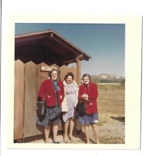 Woman Triplets Women's Bathroom Vacation Mountains 1960s Vintage PHOTO picture