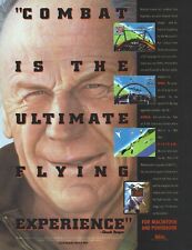 Chuck Yeager's Air Combat Print Ad/Poster Art Apple Macintosh picture
