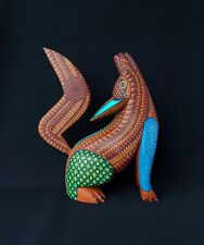 GORGEOUS LARGE OAXACAN WOOD CARVING COYOTE ALEBRIJE. MEXICAN FOLK ART. picture