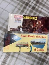 1960’s (2) Tour Postcards Booklets NEW NOS SAN FRANCISCO CHICAGO Gray Lines Tour picture