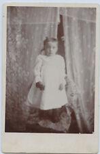 Cabinet Photo-Very Cute Little Girl - Curtain Backdrop picture