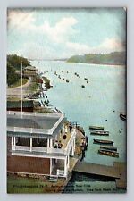 Poughkeepsie NY-New York, Apoughkeepsian Boat Club, Vintage Postcard picture