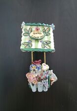 Vintage Heather's Flower Cart Tealight Candle Holder picture