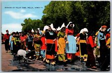 Pella Iowa 1940s Postcard  Tulip Time Parade picture