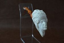 KENAN Indian Chief Figure Pipe    Block Meerschaum-handmade NEW W CASE#476 picture
