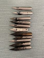 Lot of 11 Mixed Vintage Spencerian & Various Others /Fountain Pen Nibs picture