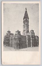 City Hall Philadelphia Pennsylvania Vintage Undivided Back Postcard picture