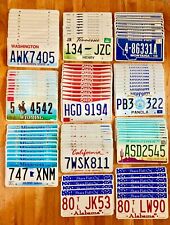 100 License Plates - 10 of Each State: WA, WY, MN, TN, OH, CA, AL, MT, MS, AZ picture
